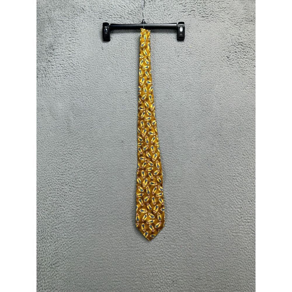 VINTAGE Robert Talbott Necktie Men Gold Brown Best Of‎ Class Nordstrom Silk Suit